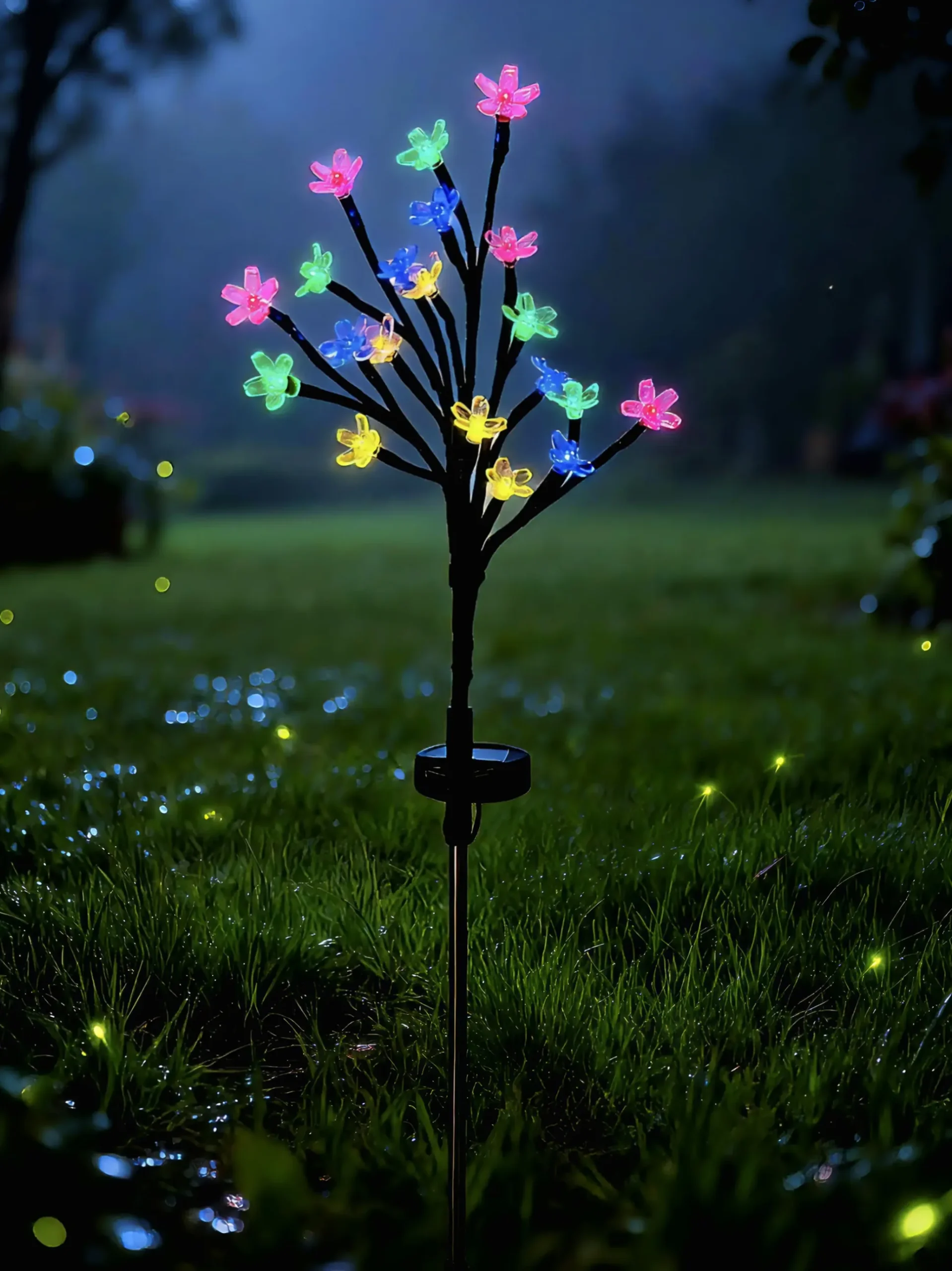 Dapo LED Solarstecker Wiesenblumen bunt