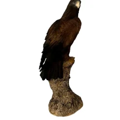 Dekofigur Adler auf Baumstamm 110 x 40 x 50 cm