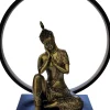 Dekofigur Buddha Lampe 34 cm bunt