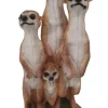 Dekofigur Erdmännchen Familie 50,5 x 23 cm braun