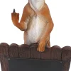 Dekofigur Erdmännchen Mittelfinger 60 x 31 x 17 cm