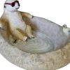 Dekofigur Erdmännchen Tränke 32 cm bunt