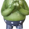 Dekofigur Frosch stehend 30 cm bunt