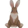 Dekofigur Hase sitzend 24 x 15,5 x 15,5 cm braun weiß