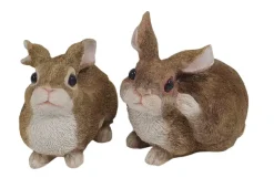 Dekofigur Hasen 2-er Set 20 x 14 x 22 cm
