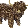 Dekofigur Highland Cattle 25 cm bunt