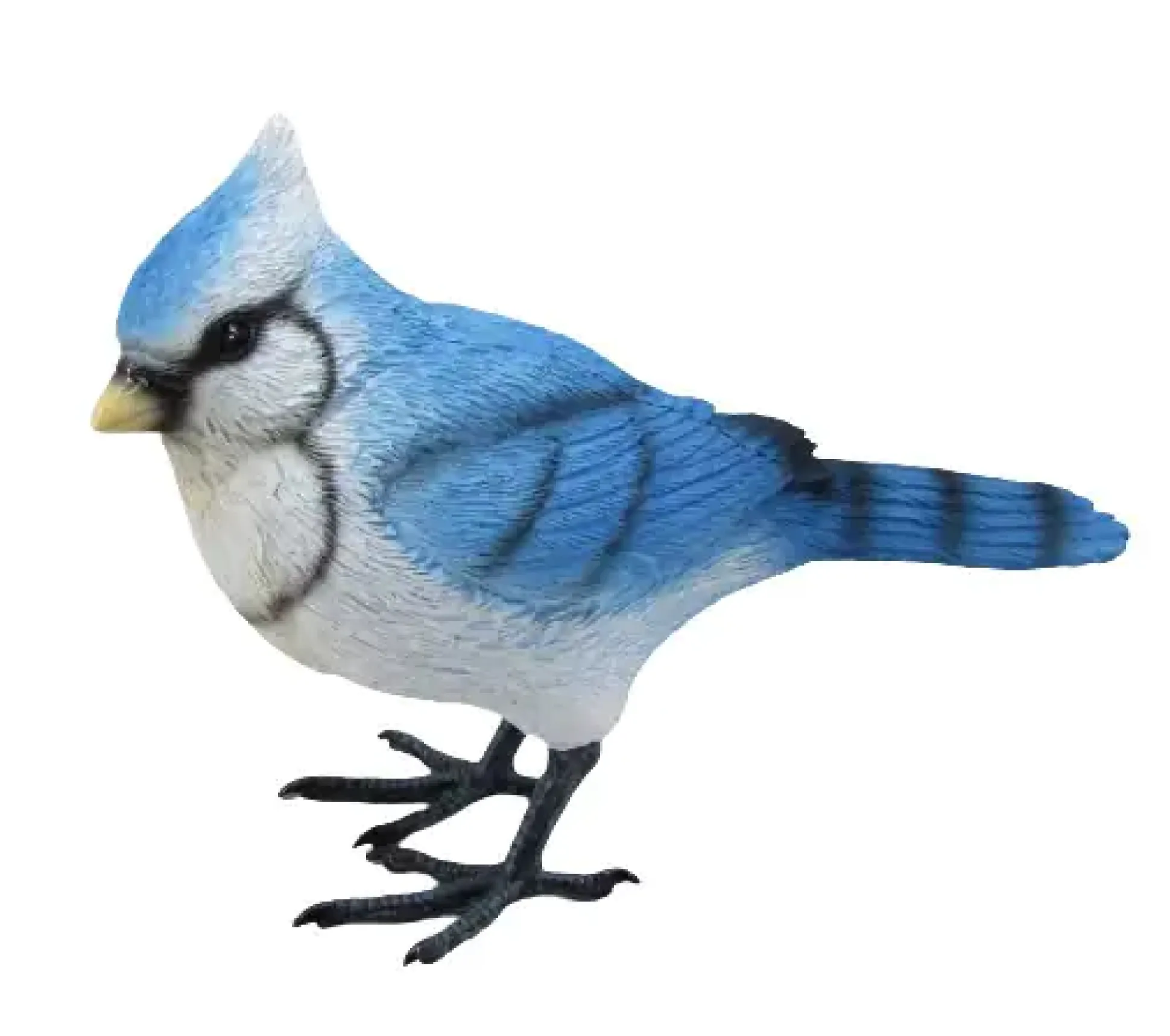 Dekofigur Vogel 10,5 x 13 cm blau weiß