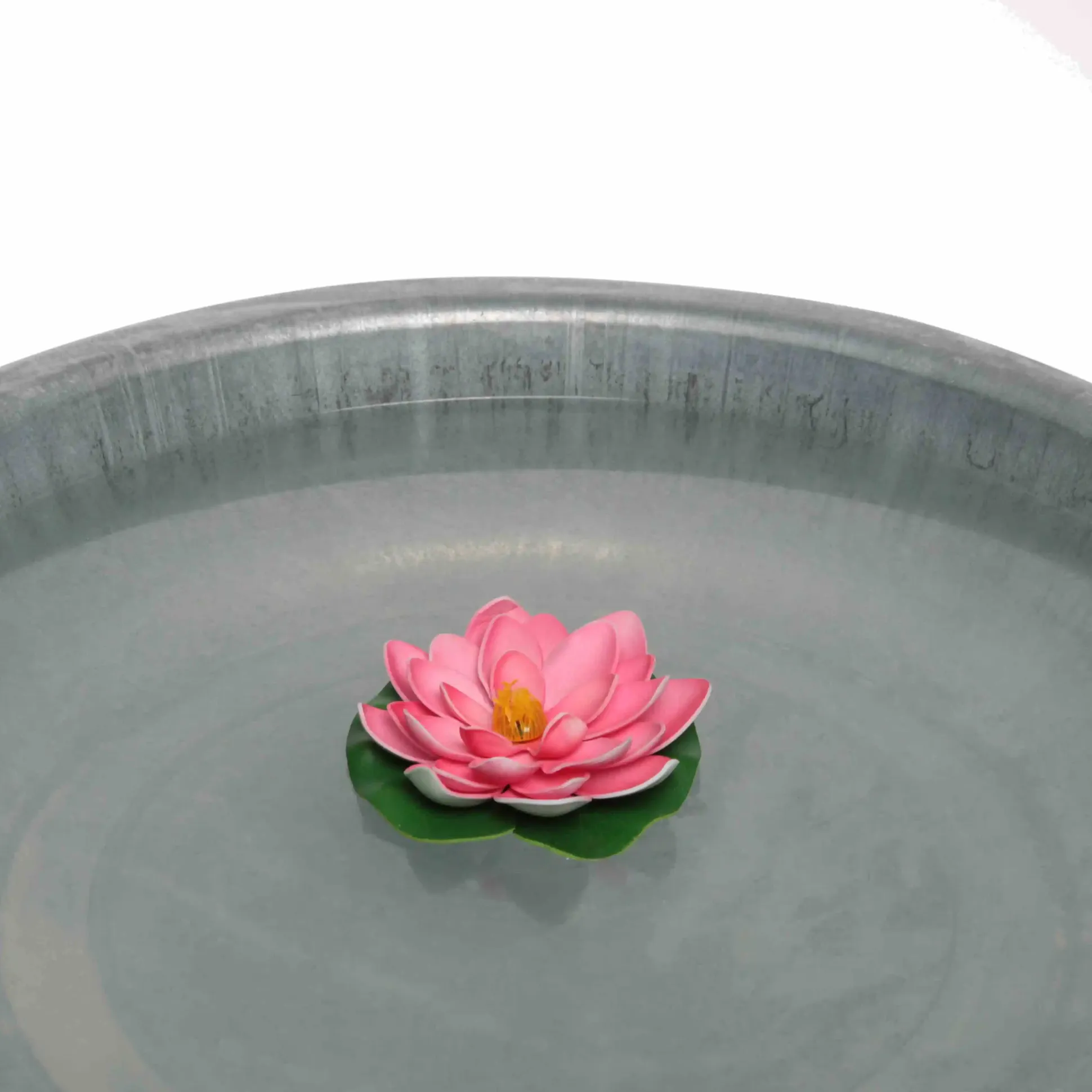 Deko-Rose schwimmend orange Ø 18 cm