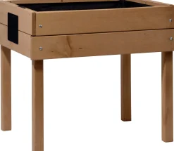 Dobar Kinder-Hochbeet mit Kreidetafel braun 50 x 40 x 45 cm