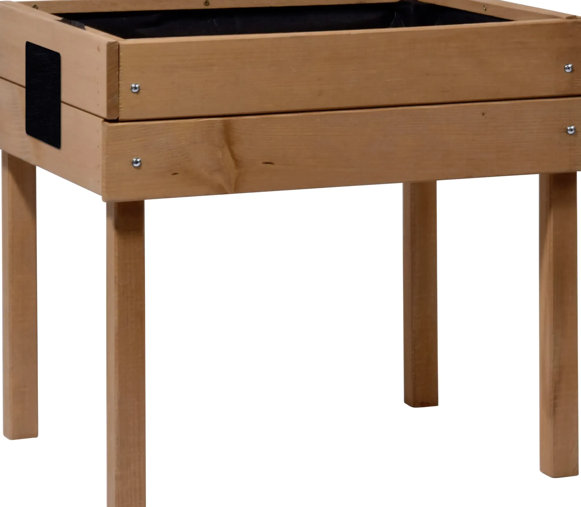 Dobar Kinder-Hochbeet mit Kreidetafel braun 50 x 40 x 45 cm