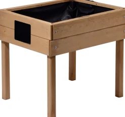 Dobar Kinder-Hochbeet mit Kreidetafel braun 50 x 40 x 45 cm