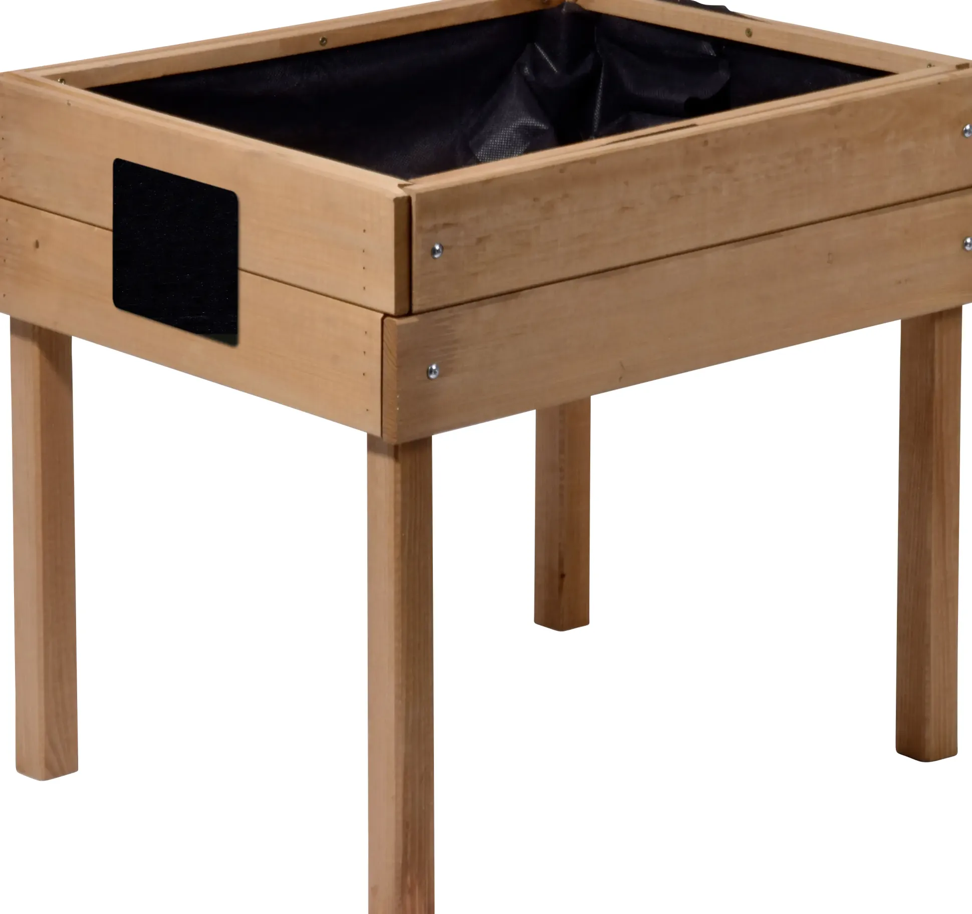 Dobar Kinder-Hochbeet mit Kreidetafel braun 50 x 40 x 45 cm