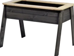 Dobar Kinder-Hochbeet mit Ablage grau 78 x 60 x 50 cm