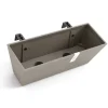 Ecopots Bewässerungsblumenkasten Bruges Balcony 48 cm taupe zum Aufhängen