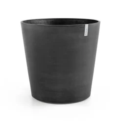 Ecopots Pflanztopf Amsterdam Ø 60 x 56 cm dunkelgrau mit Rädern
