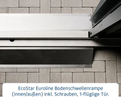 EcoStar Bodenschwellenrampe innen & außen für 1-flg. Tür