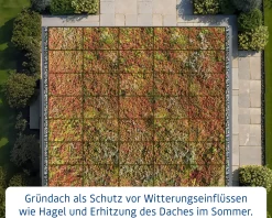 EcoStar Dachrahmen für Gründach Pultdach Typ 1 blau
