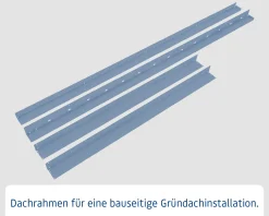 EcoStar Dachrahmen für Gründach Pultdach Typ 1 blau