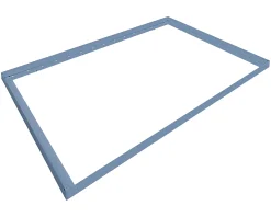 EcoStar Dachrahmen für Gründach Pultdach Typ 3 blau