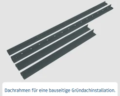 EcoStar Dachrahmen für Gründach Pultdach Typ 1 anthrazit