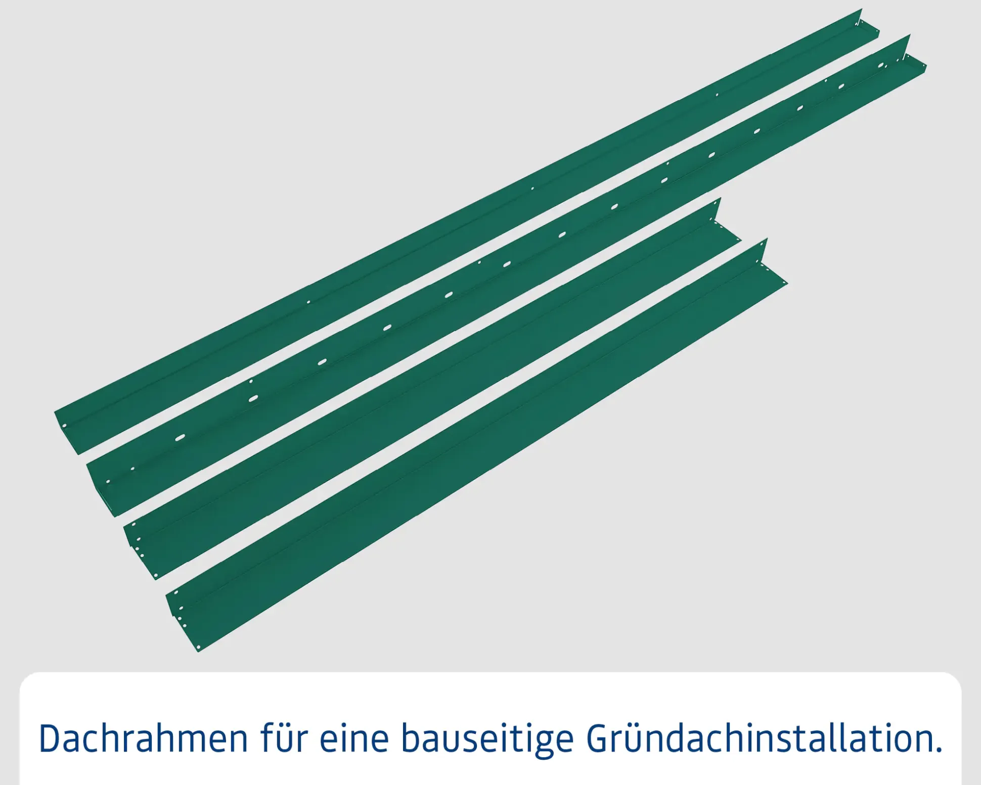 EcoStar Dachrahmen für Gründach Pultdach Typ 1 grün