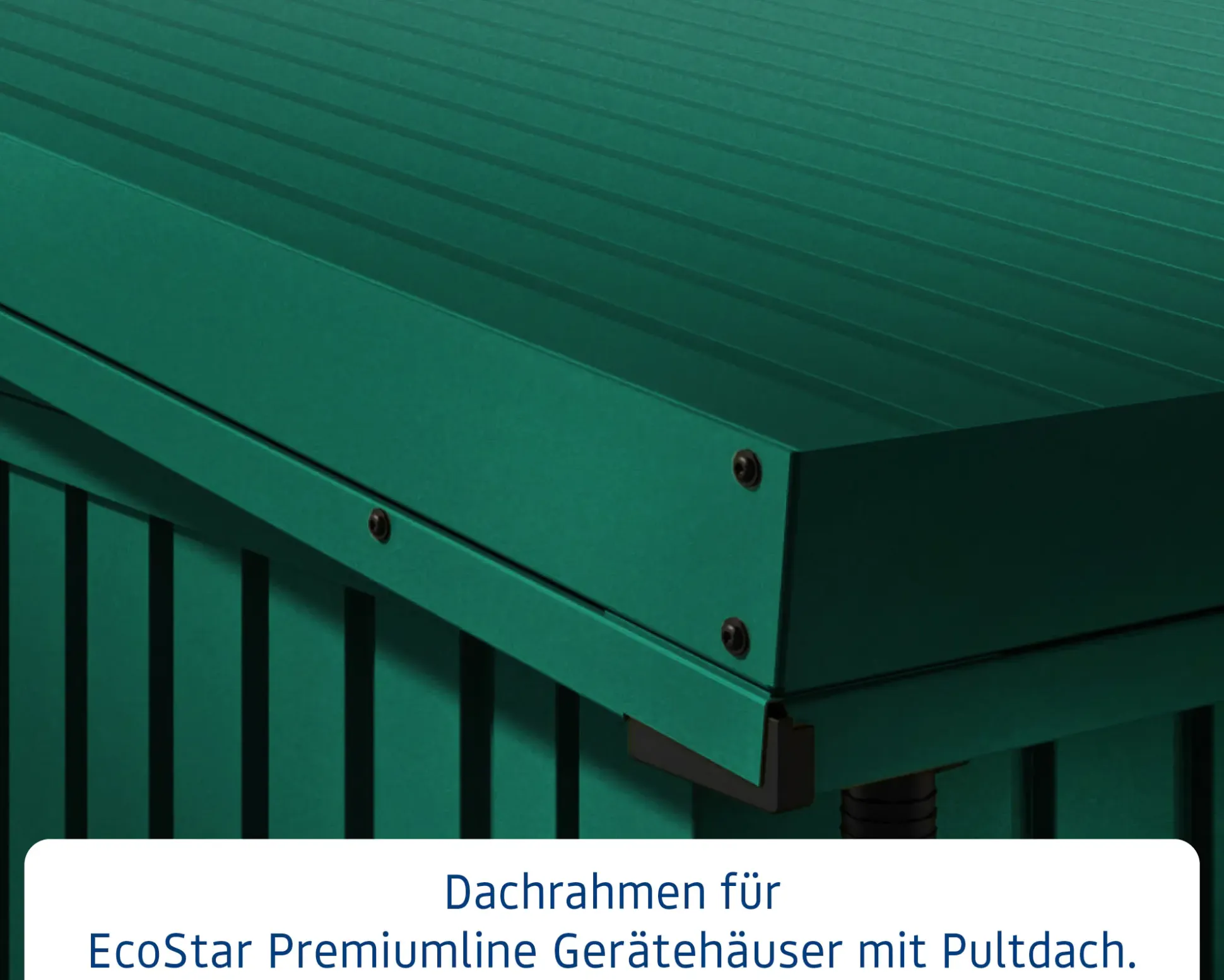 EcoStar Dachrahmen für Gründach Pultdach Typ 2 grün