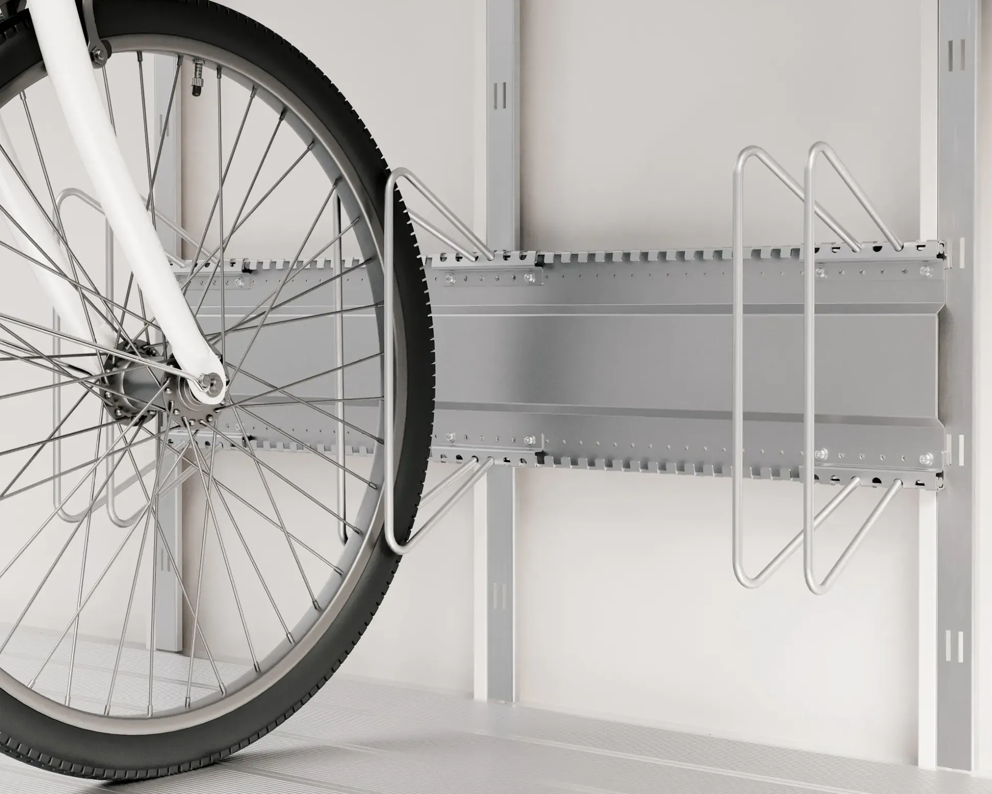 EcoStar Fahrradhalter 960 für Gerätehaus waagerecht