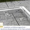 EcoStar Gerätehaus Elegant-S Typ 2 purpurrot 2 flg 258,8 x 247,7 x 216 cm