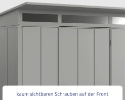 EcoStar Gerätehaus Elegant-P Typ 2 graualuminium 247,9 x 283,4 x 232,3 cm