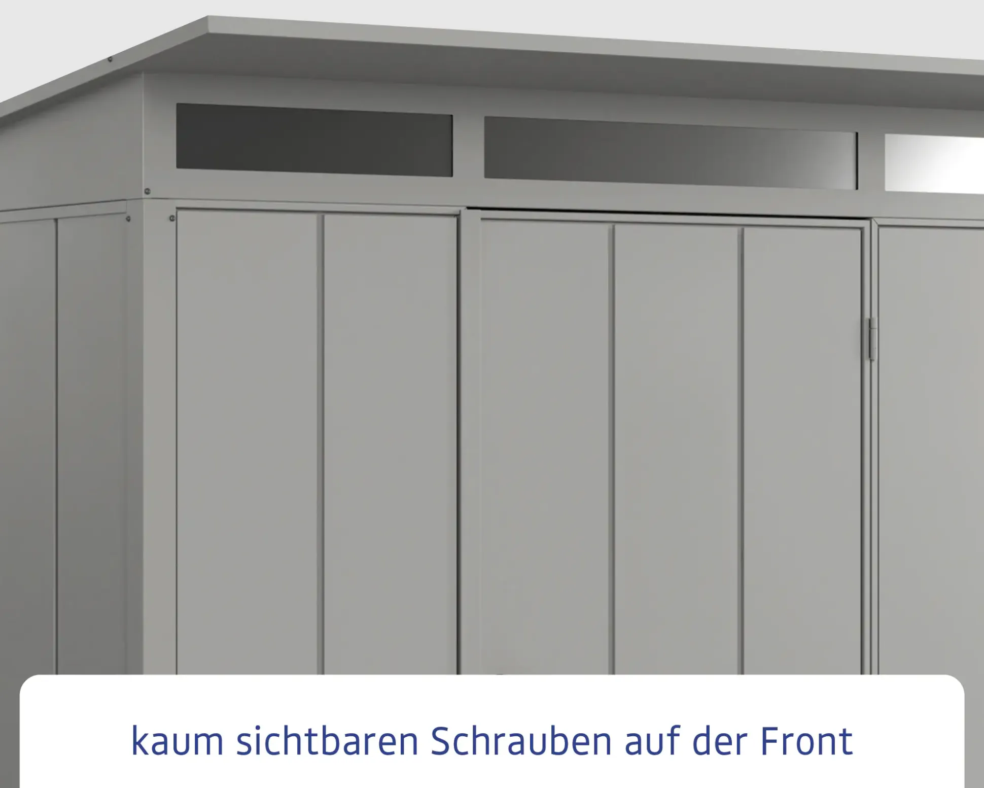 EcoStar Gerätehaus Elegant-P Typ 2 graualuminium 247,9 x 283,4 x 232,3 cm