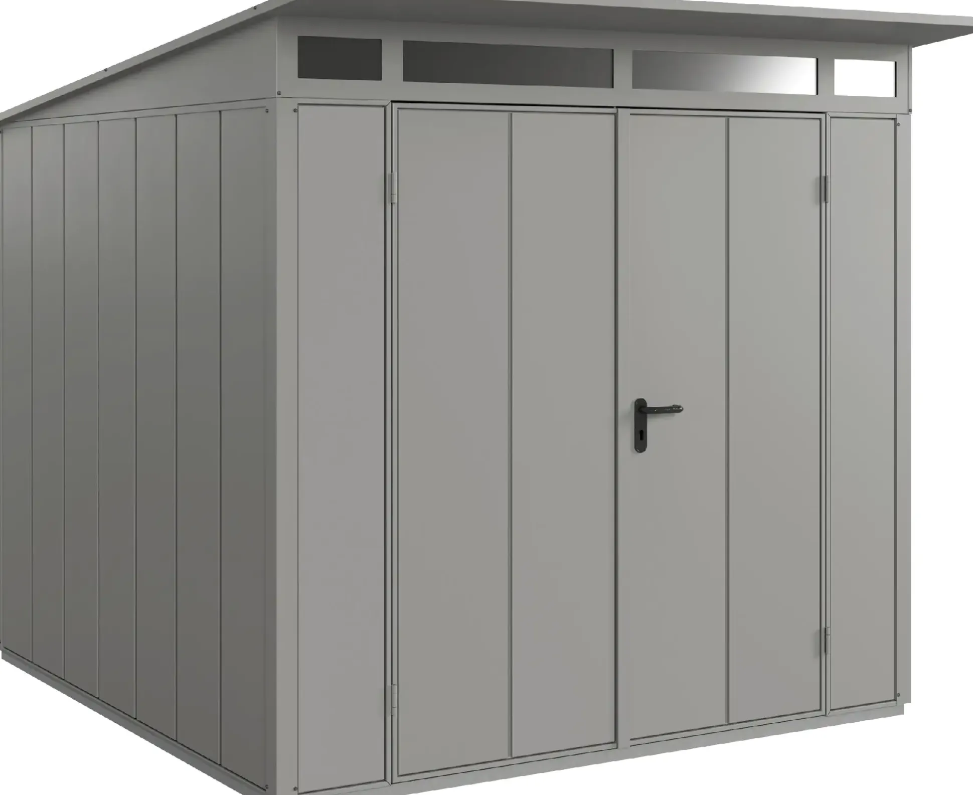 EcoStar Gerätehaus Elegant-P Typ 2 graualuminium 247,9 x 283,4 x 232,3 cm