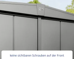 EcoStar Gerätehaus Elegant-S Typ 3 graualuminium 323,6 x 247,7 x 219,4 cm