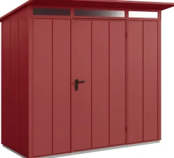 EcoStar Gerätehaus Elegant-P Typ 1 purpurrot 247,9 x 153 x 228,6 cm