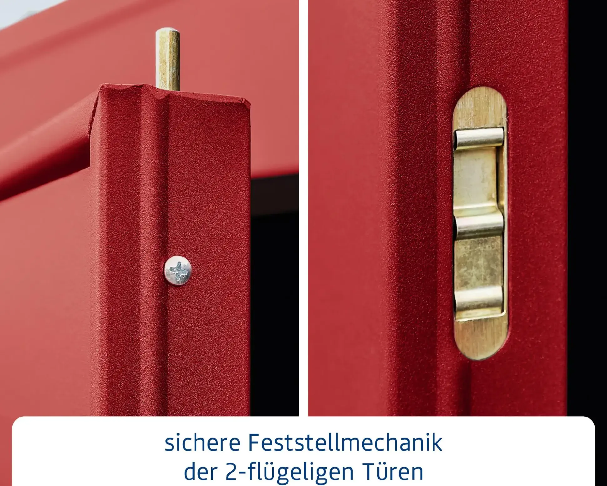 EcoStar Gerätehaus Elegant-P Typ 1 purpurrot 247,9 x 153 x 228,6 cm