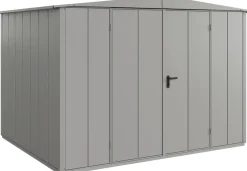 EcoStar Gerätehaus Elegant-S Typ 3 graualuminium 2 flg 323,6 x 247,7 cm