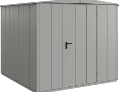 EcoStar Gerätehaus Elegant-S Typ 2 graualuminium 1 flg 258,8 x 247,7 cm