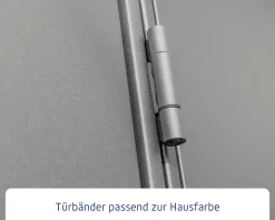 EcoStar Gerätehaus Elegant-P Typ 3 graualuminium 312,7 x 283,4 x 232,3 cm