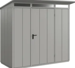 EcoStar Gerätehaus Elegant-P Typ 1 graualuminium 247,9 x 153 x 228,6 cm