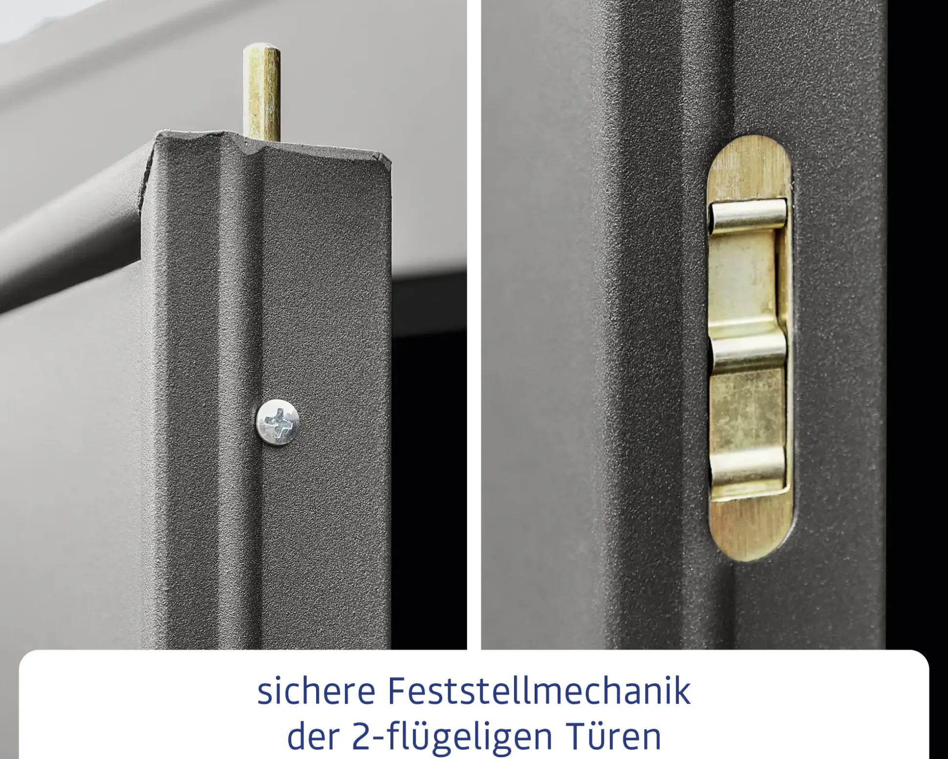 EcoStar Gerätehaus Elegant-P Typ 1 graualuminium 247,9 x 153 x 228,6 cm