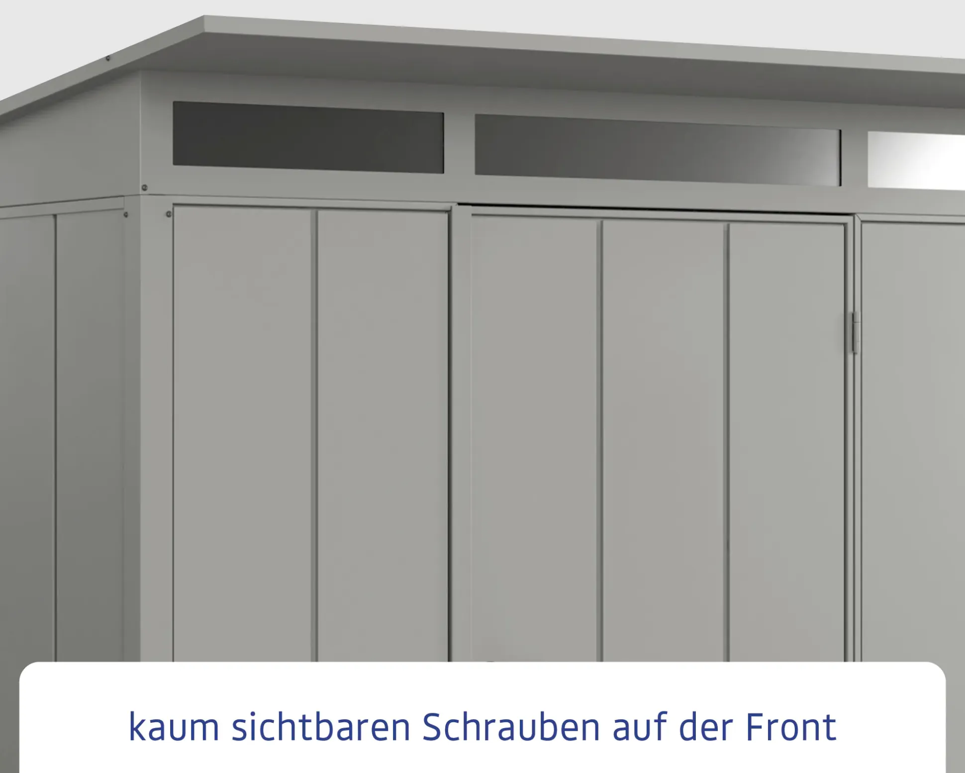 EcoStar Gerätehaus Elegant-P Typ 1 graualuminium 247,9 x 153 x 228,6 cm