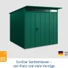 EcoStar Gerätehaus Elegant-P Typ 2 moosgrün 247,9 x 283,4 x 232,3 cm