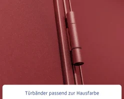 EcoStar Gerätehaus Elegant-S Typ 3 purpurrot 1 flg 323,6 x 247,7 x 219,4 cm