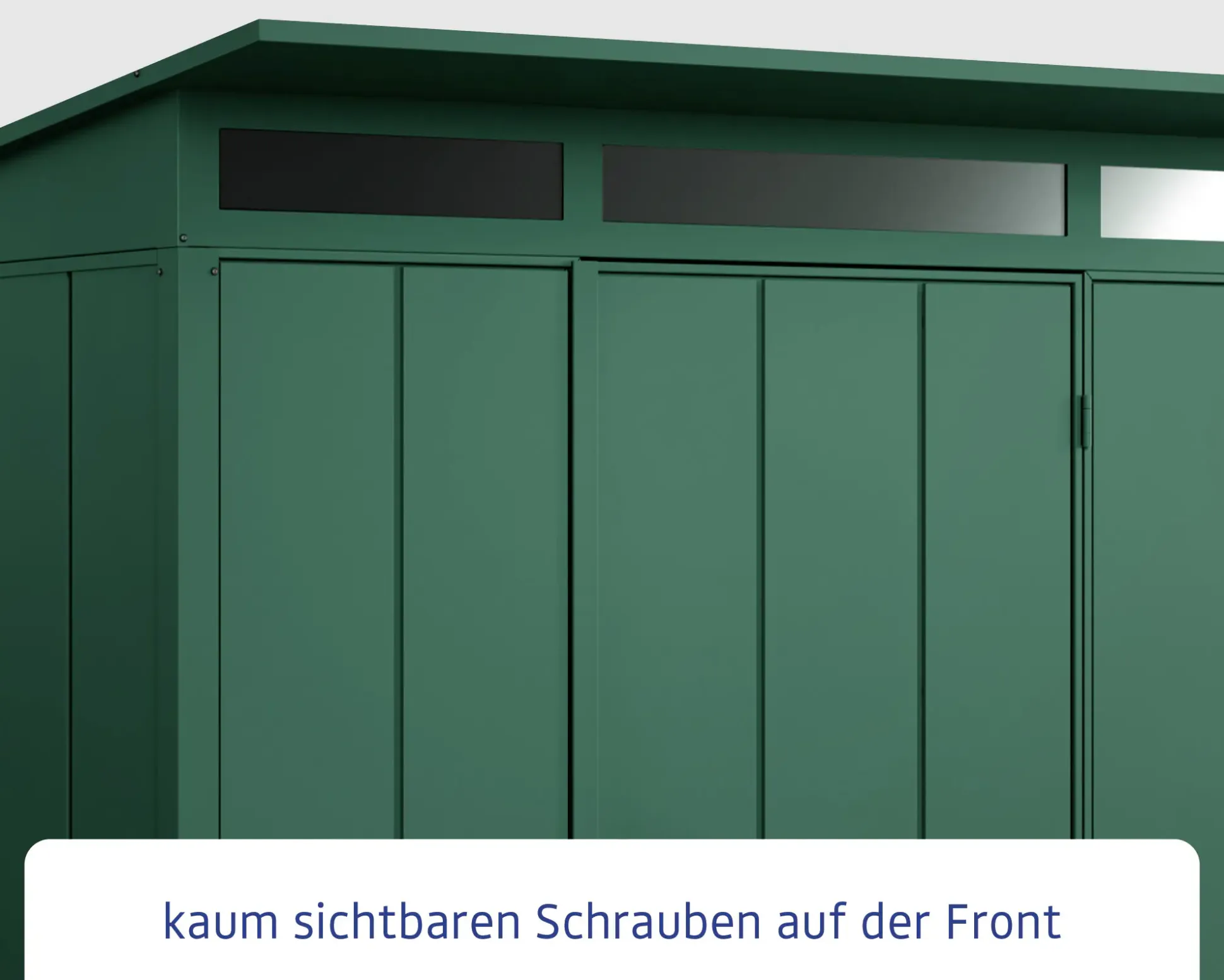 EcoStar Gerätehaus Elegant-P Typ 3 moosgrün 312,7 x 283,4 x 232,3 cm