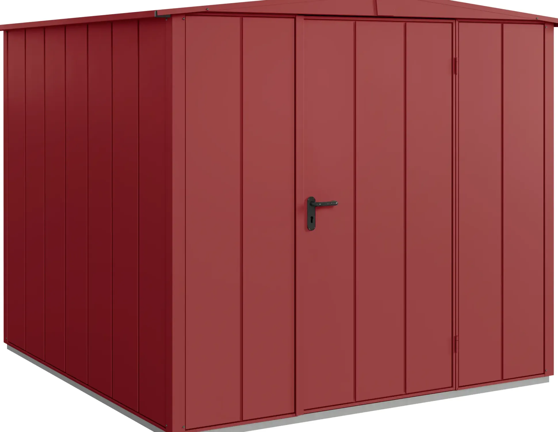 EcoStar Gerätehaus Elegant-S Typ 2 purpurrot 1 flg 258,8 x 247,7 x 216 cm