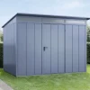 EcoStar Gerätehaus Elegant-P Typ 3 taubenblau 312,7 x 283,4 x 232,3 cm