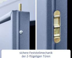 EcoStar Gerätehaus Elegant-P Typ 3 taubenblau 312,7 x 283,4 x 232,3 cm