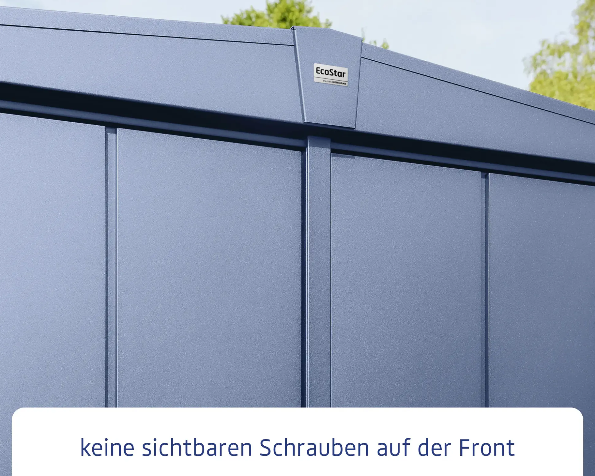 EcoStar Gerätehaus Elegant-S Typ 3 323,6 x 247,7 x 219,4 cm taubenblau