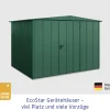 EcoStar Gerätehaus Elegant-S Typ 3 323,6 x 247,7 x 219,4 cm moosgrün