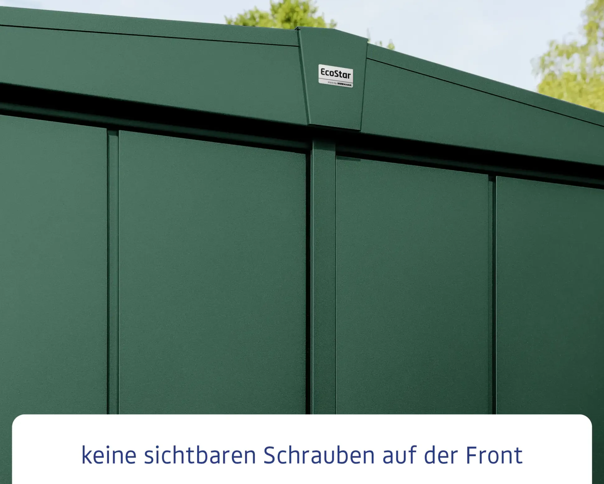 EcoStar Gerätehaus Elegant-S Typ 3 323,6 x 247,7 x 219,4 cm moosgrün