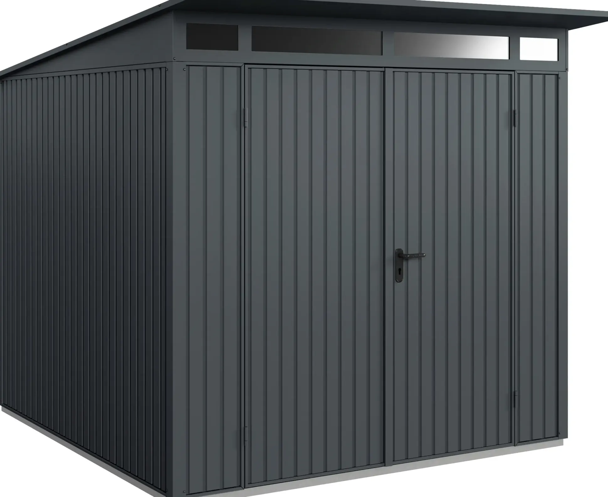 EcoStar Gerätehaus Trend-P Typ 2 anthrazitgrau 247,9 x 283,4 x 232,3 cm
